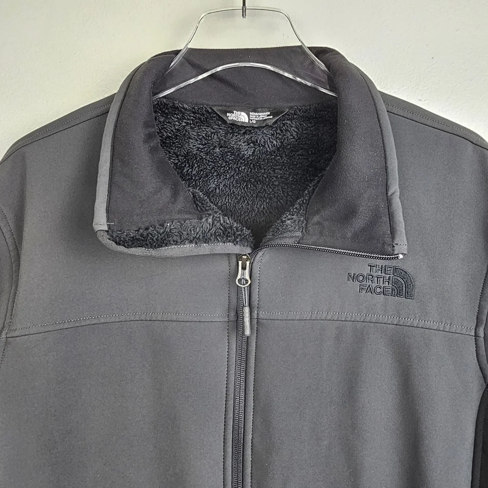 The North Face Gray & Black Jacket Coat with Warm Lining